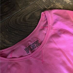 PINK Victoria's Secret Hot Pink Long Sleeve Tee